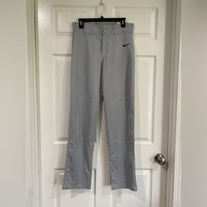 Nike Pro Baseball Pants Gray Tight Fit Size Medium Mid Rise 8" Length NWT